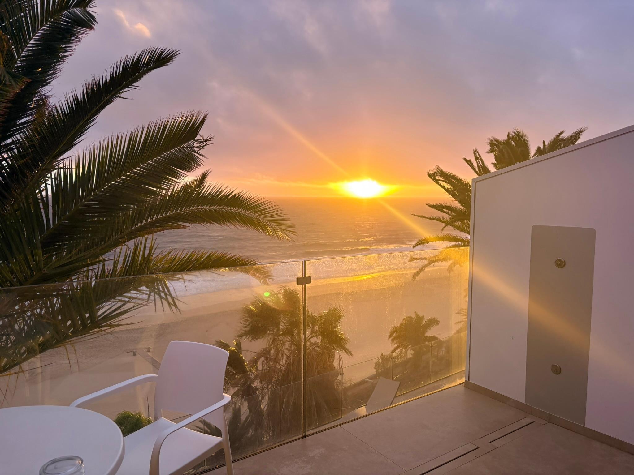 Sunset from the balcony