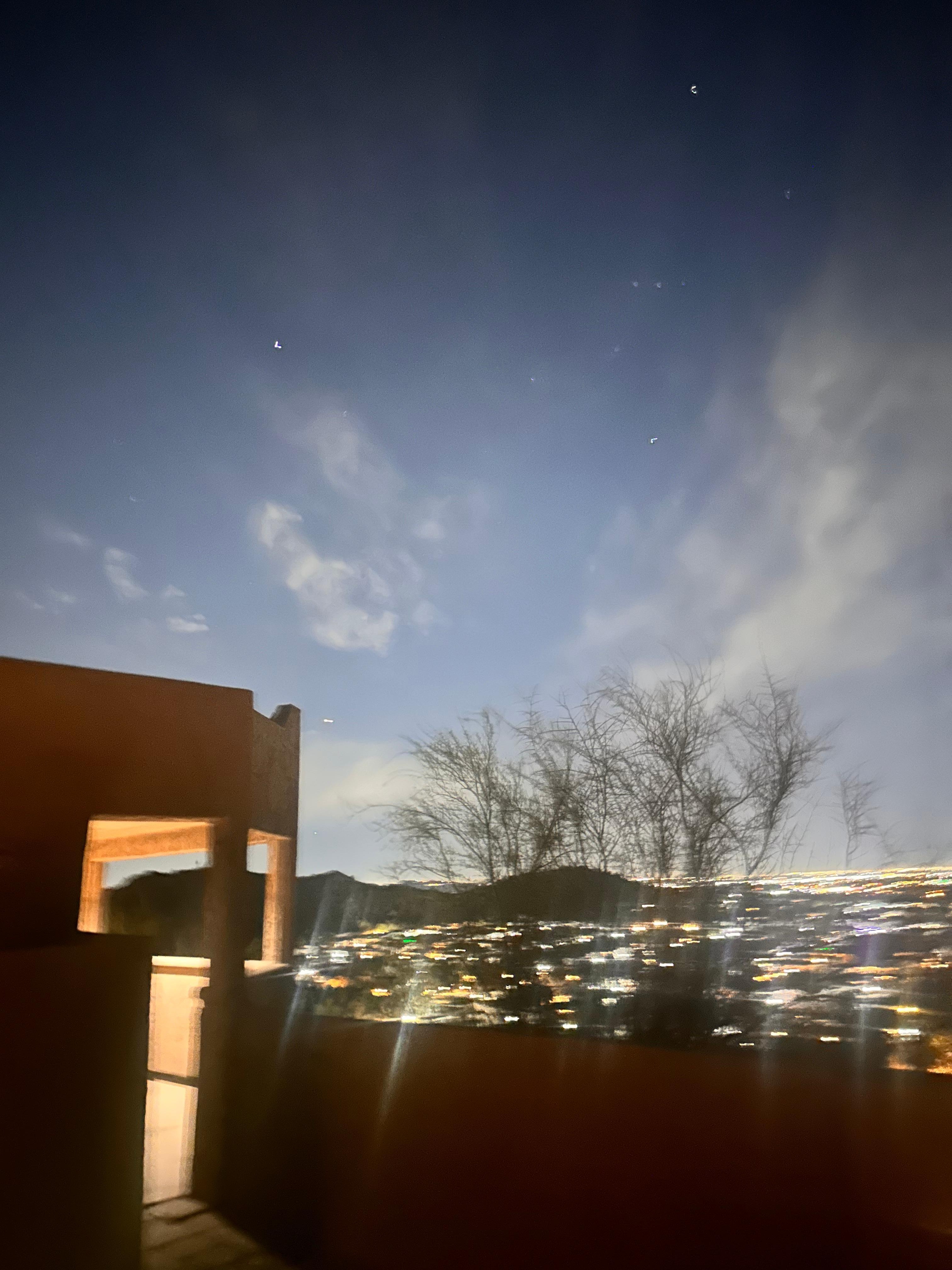 View from hot tub area