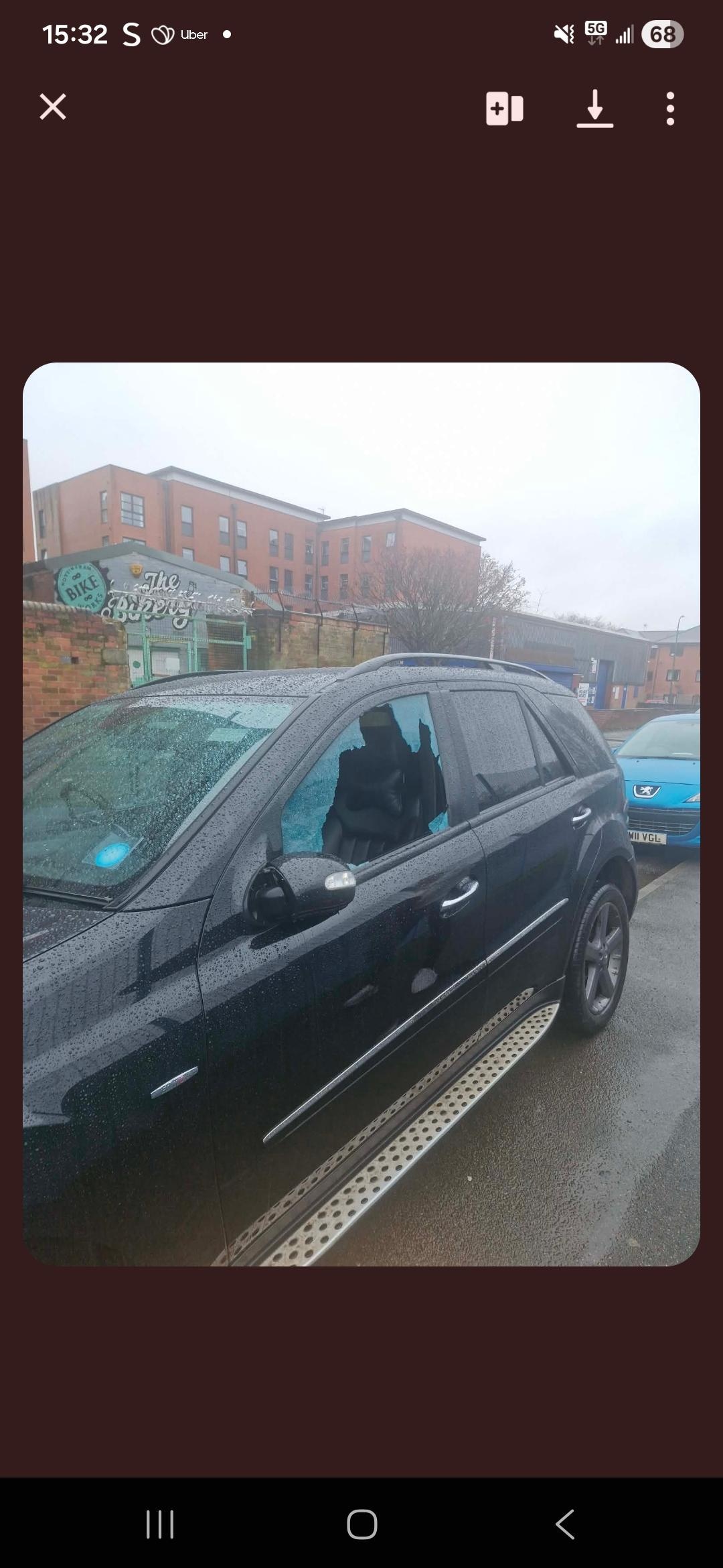 They said we can park next road when we left hotel we found a car with smashed the car window 