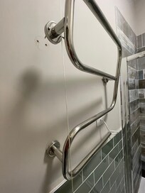 Towel rail coming off