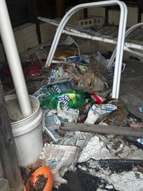 Garbage left