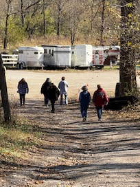 Fall beauty to visit the barn and petting zoo area.