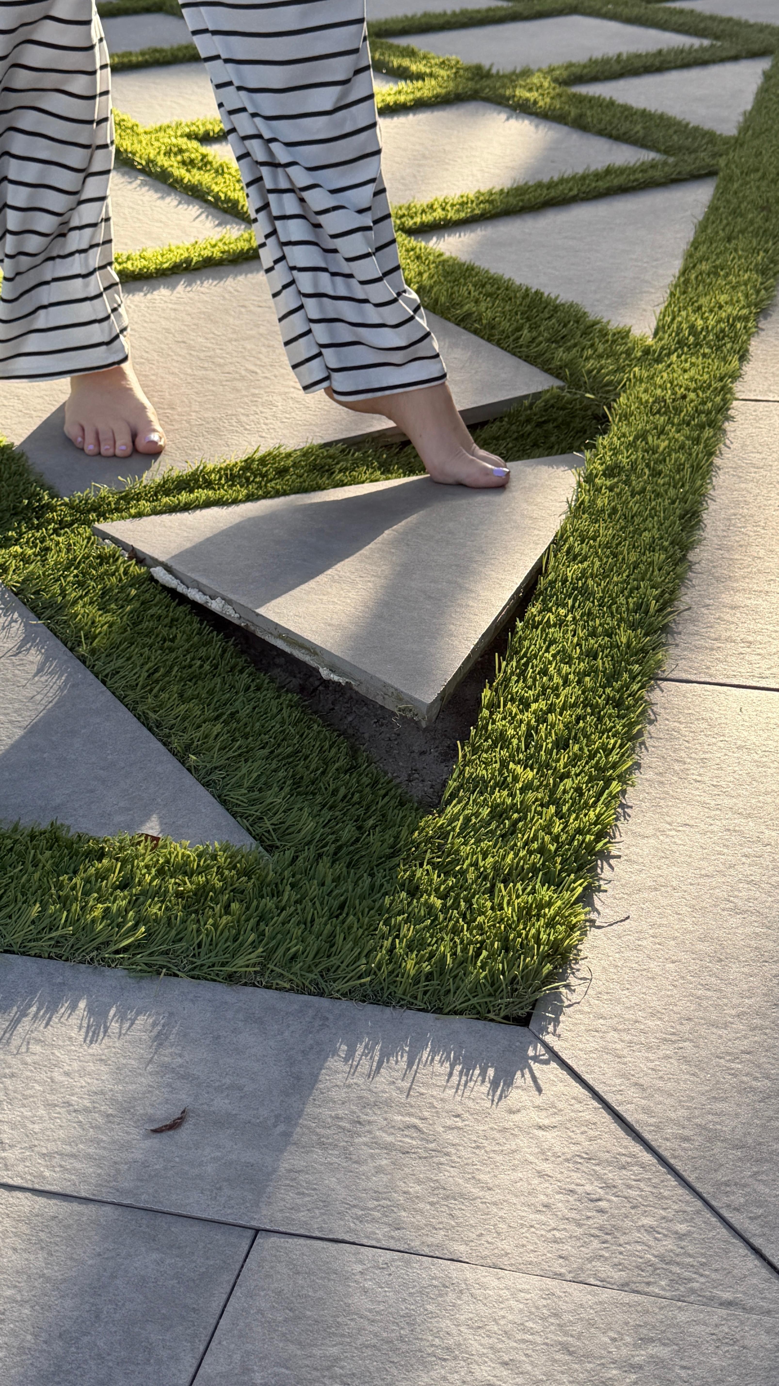 Loose stone in the back yard