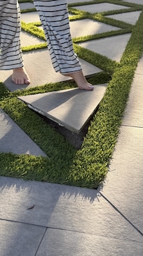 Loose stone in the back yard