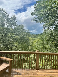 Back porch in the summer