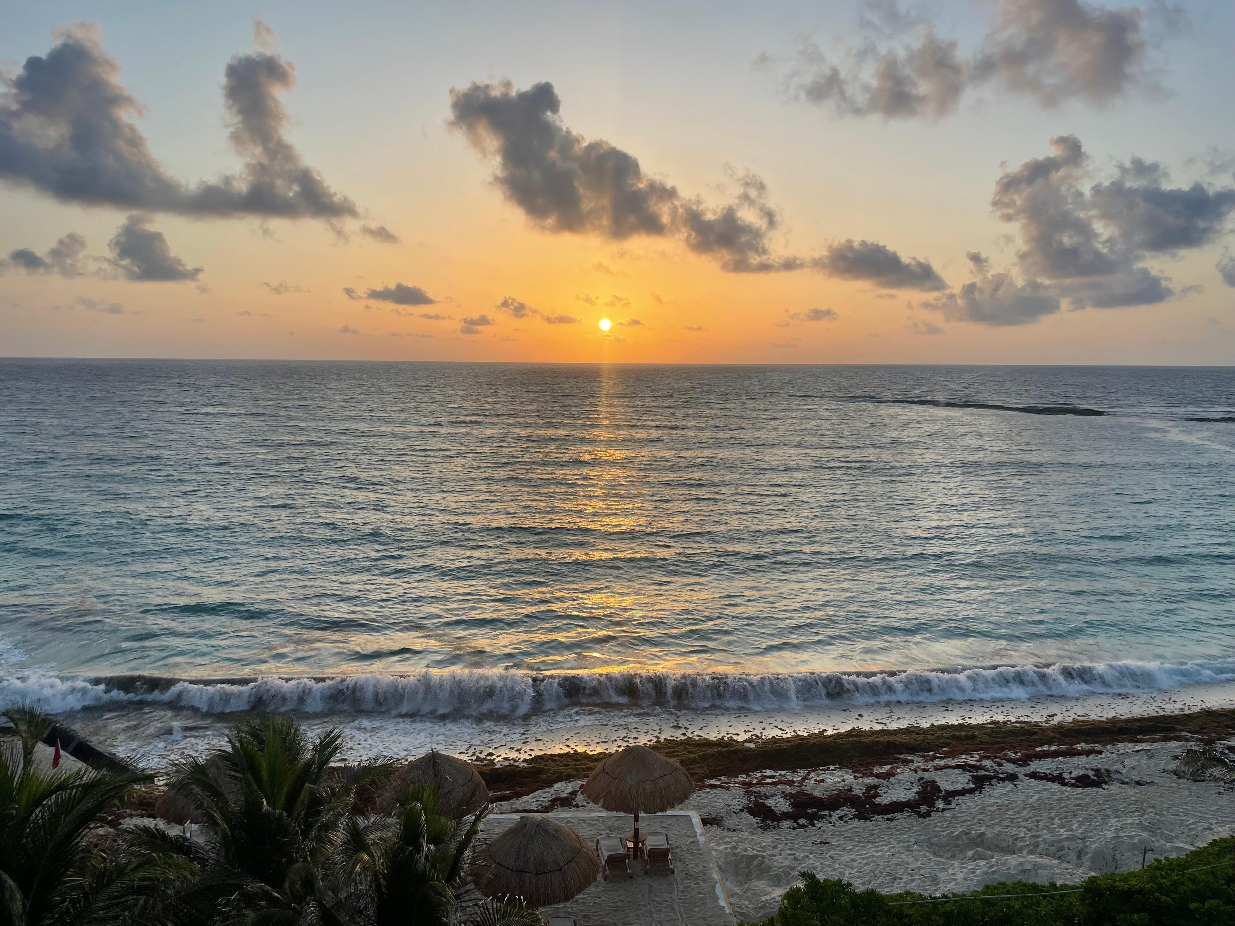 View at sunrise