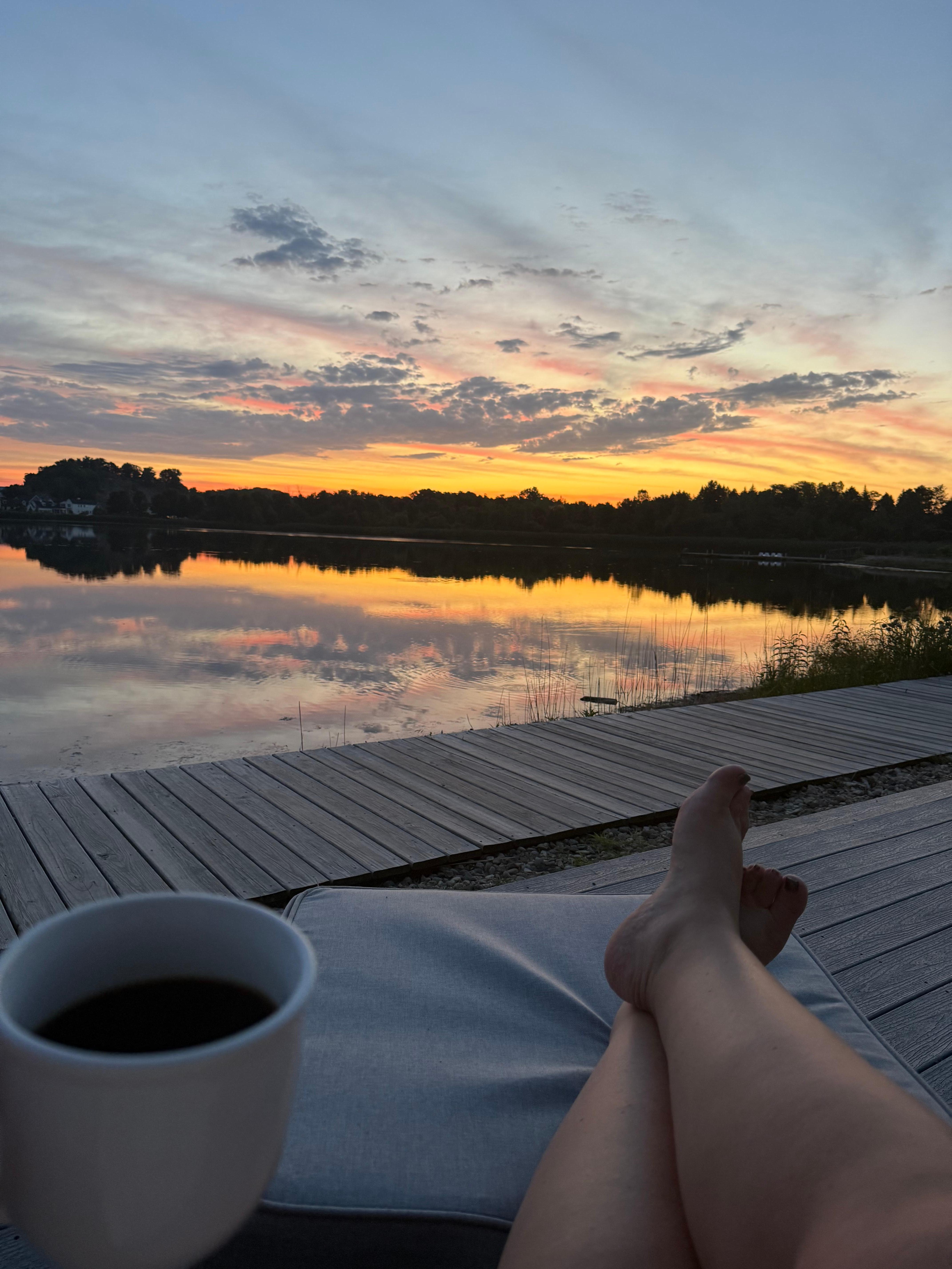 Sunrise from back deck