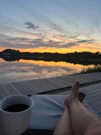 Sunrise from back deck