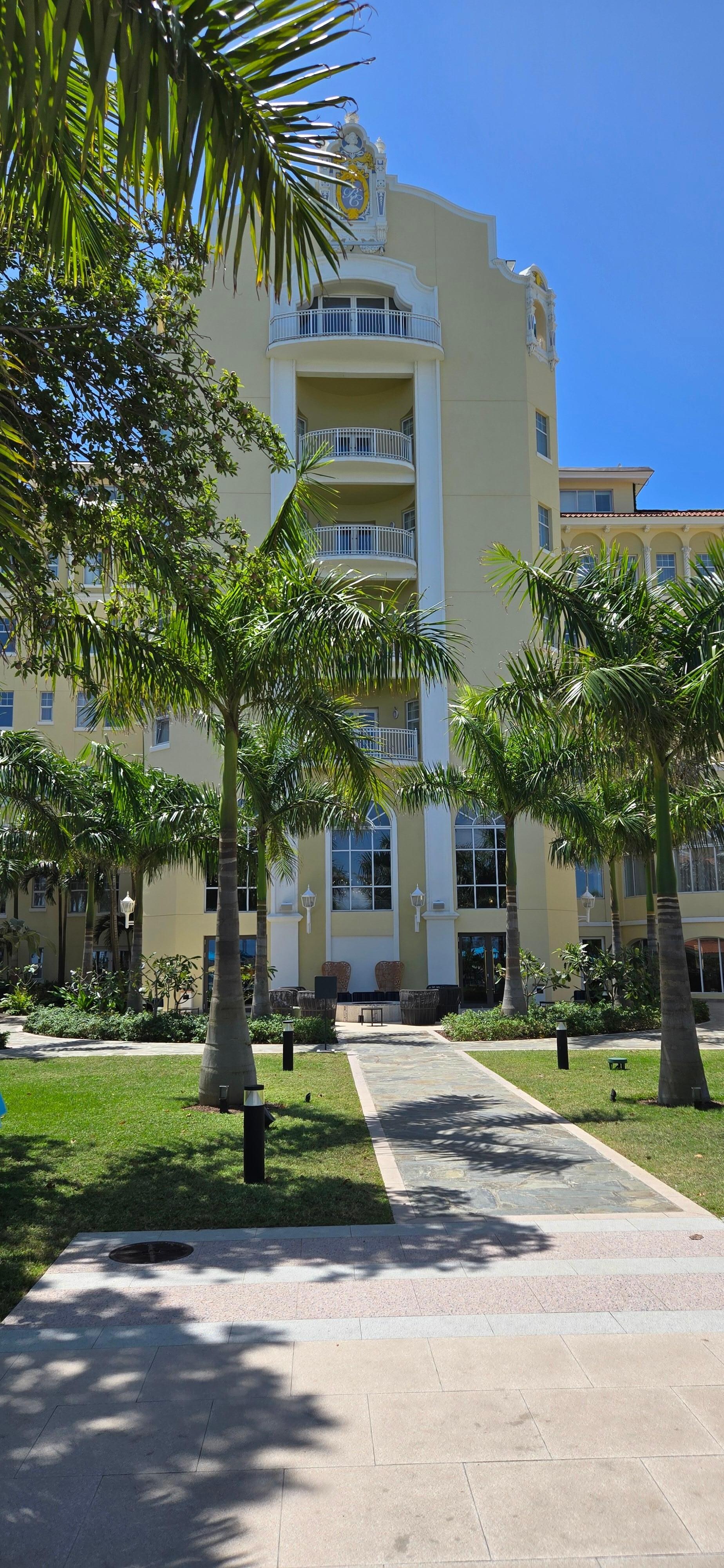 Hotel garden area