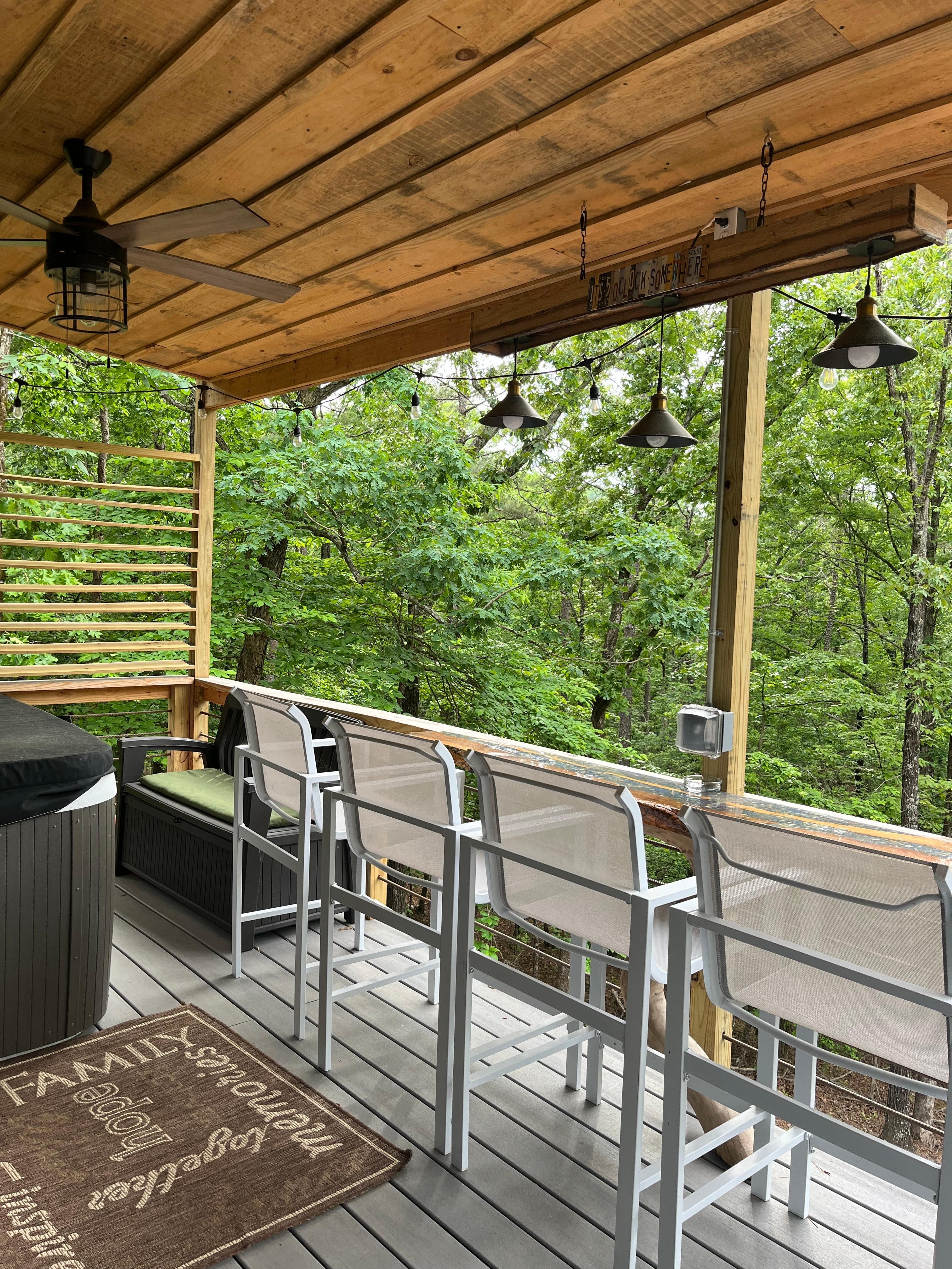 View from back deck. 