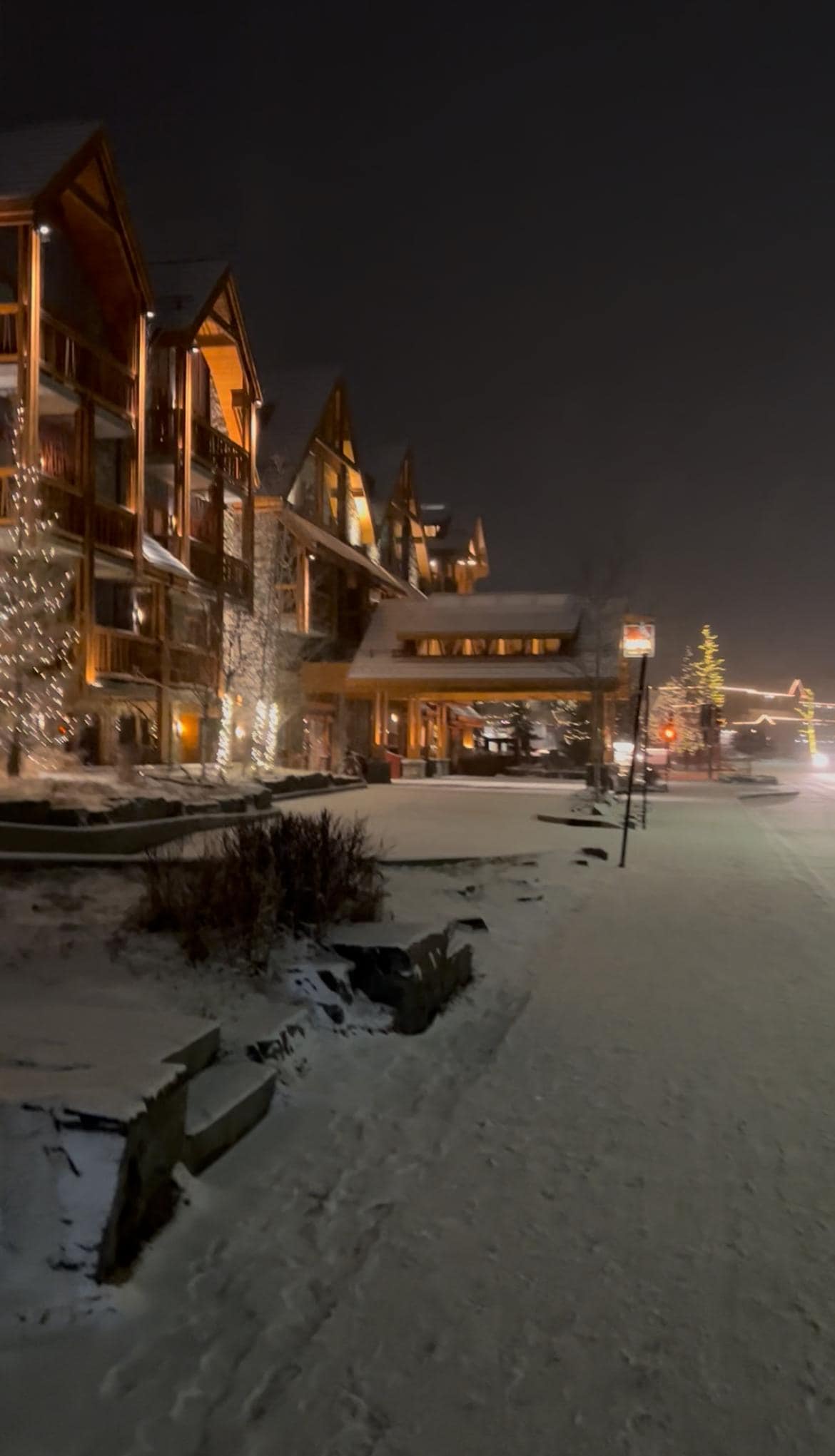 View of hotel from the shuttle stop