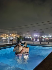 Pool on the roof. Grab a drink next door at Coto.