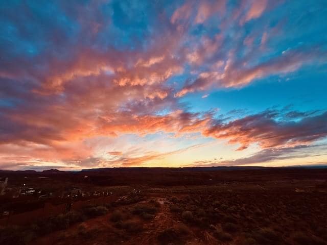 Sunset from the back deck