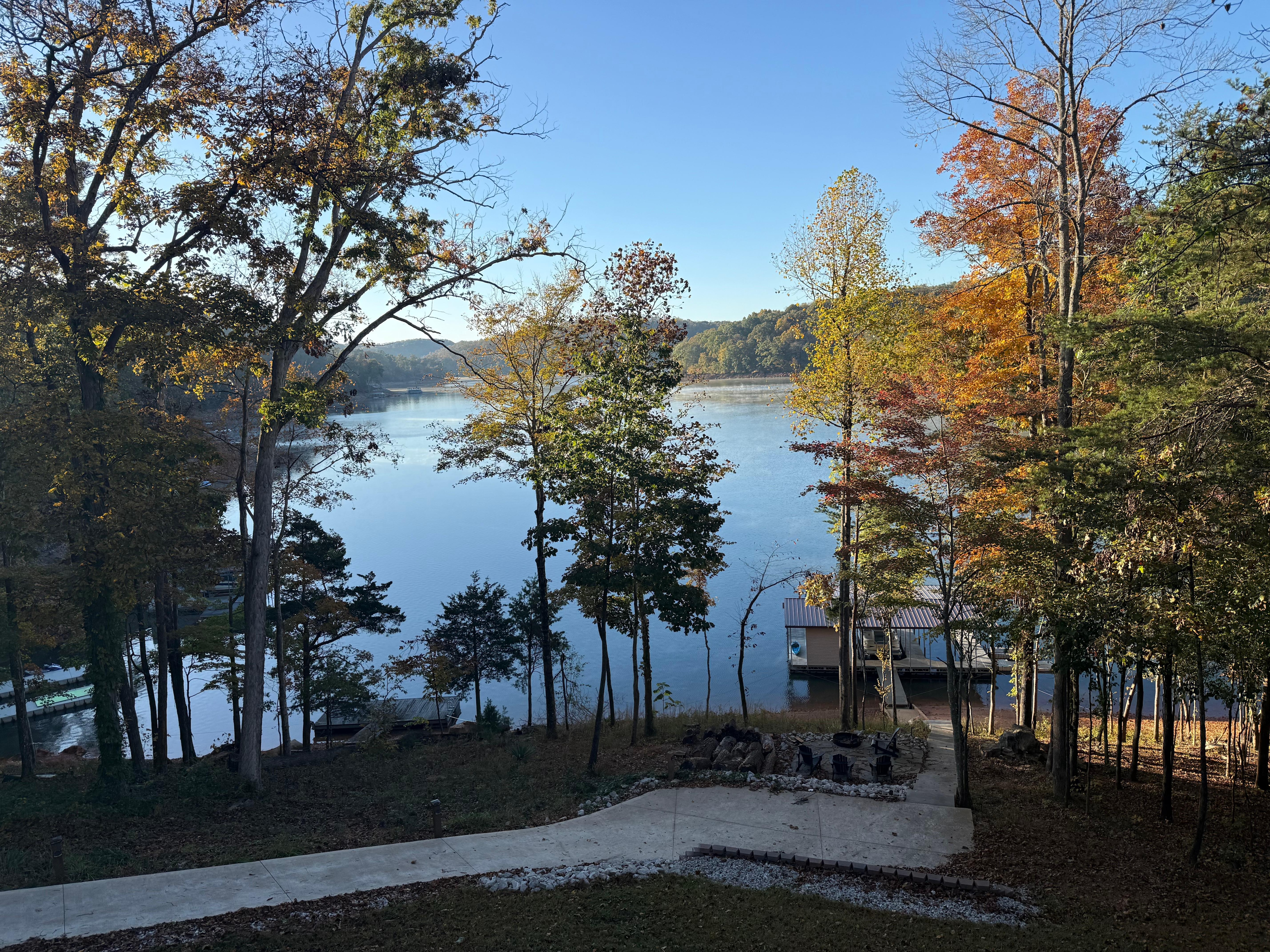 Morning view from the deck.