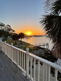 Sunrise from the deck.