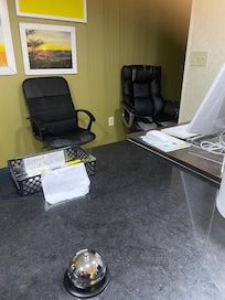 How front area looks, shows complete disrepair. Hotel smelled.