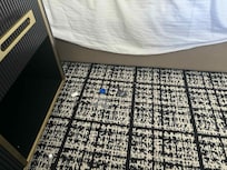 debris found under the Bed at The Paris Hotel Las Vegas Suite 7211