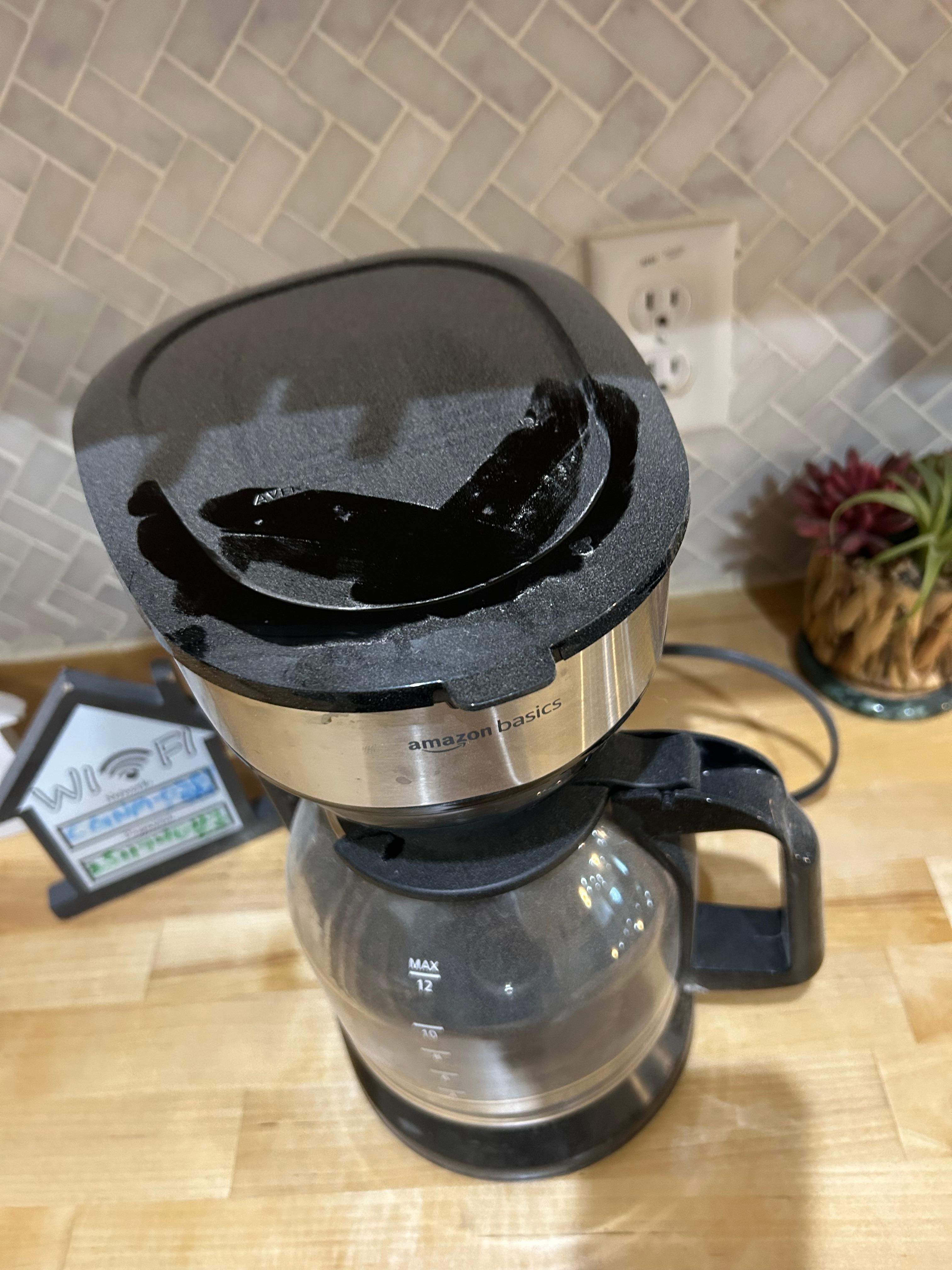 Dirty coffee pot