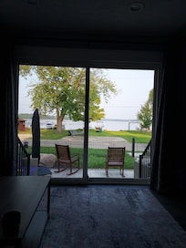 The view from the living room