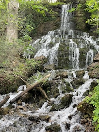 One of the many Rock Island waterfalls
