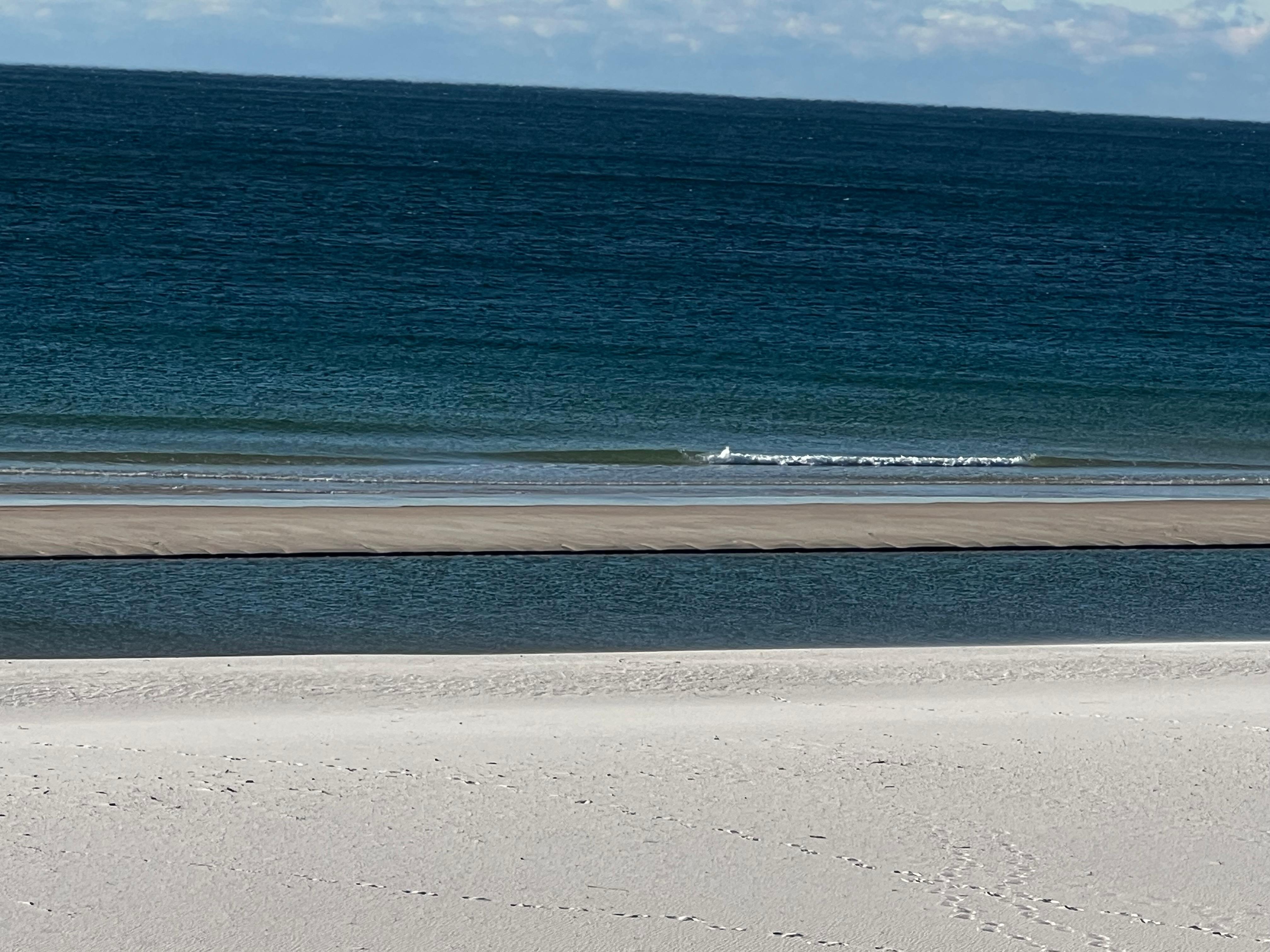Sitting on the beach