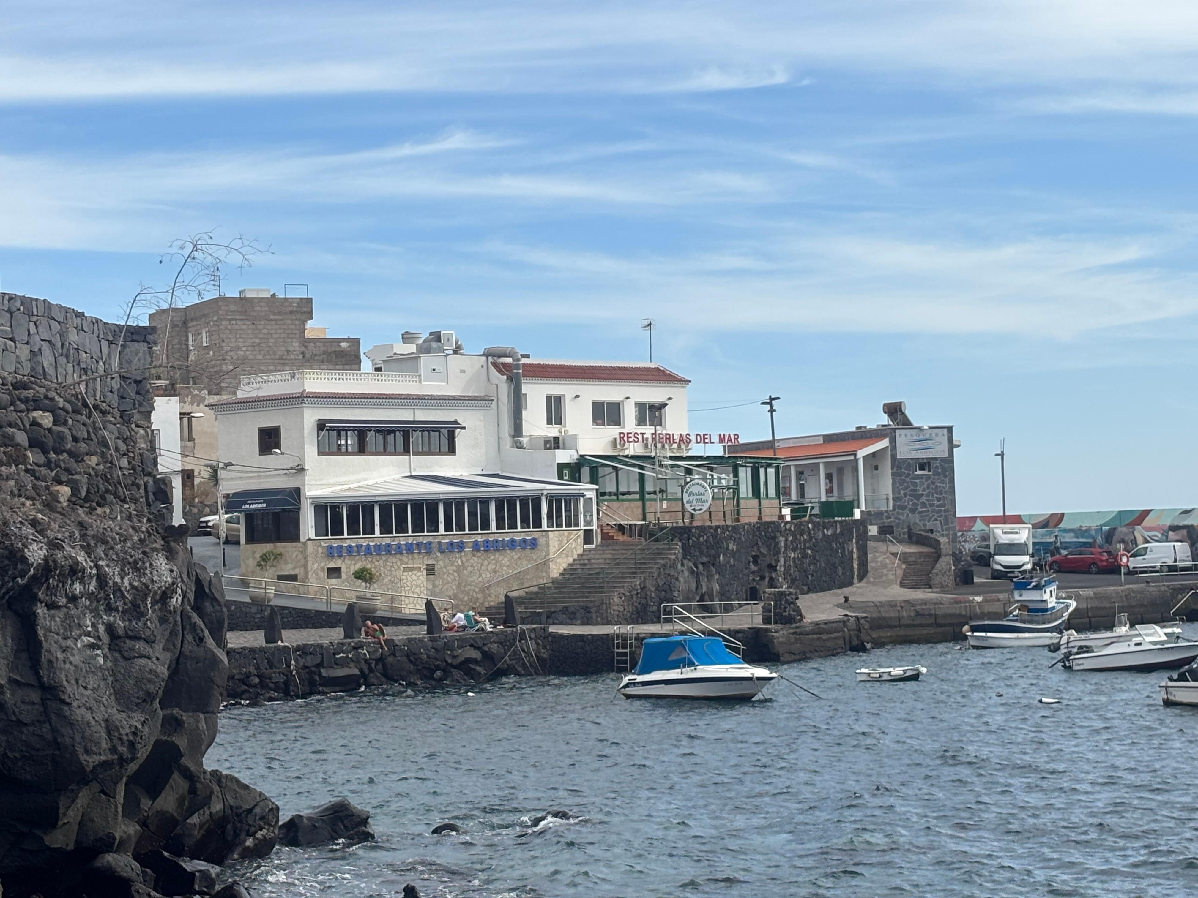 Harbour in Los Abrigos. Twenty minute walk.