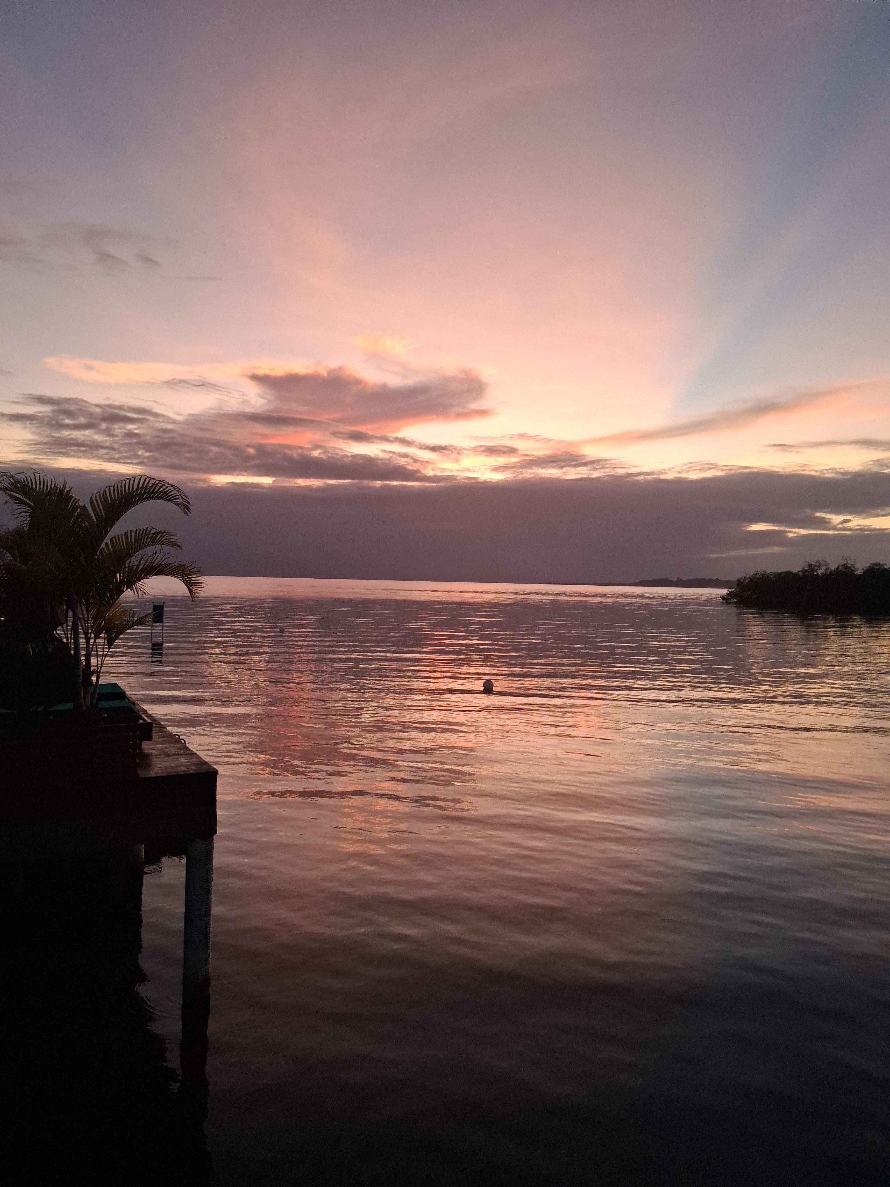 Sunset from the deck.