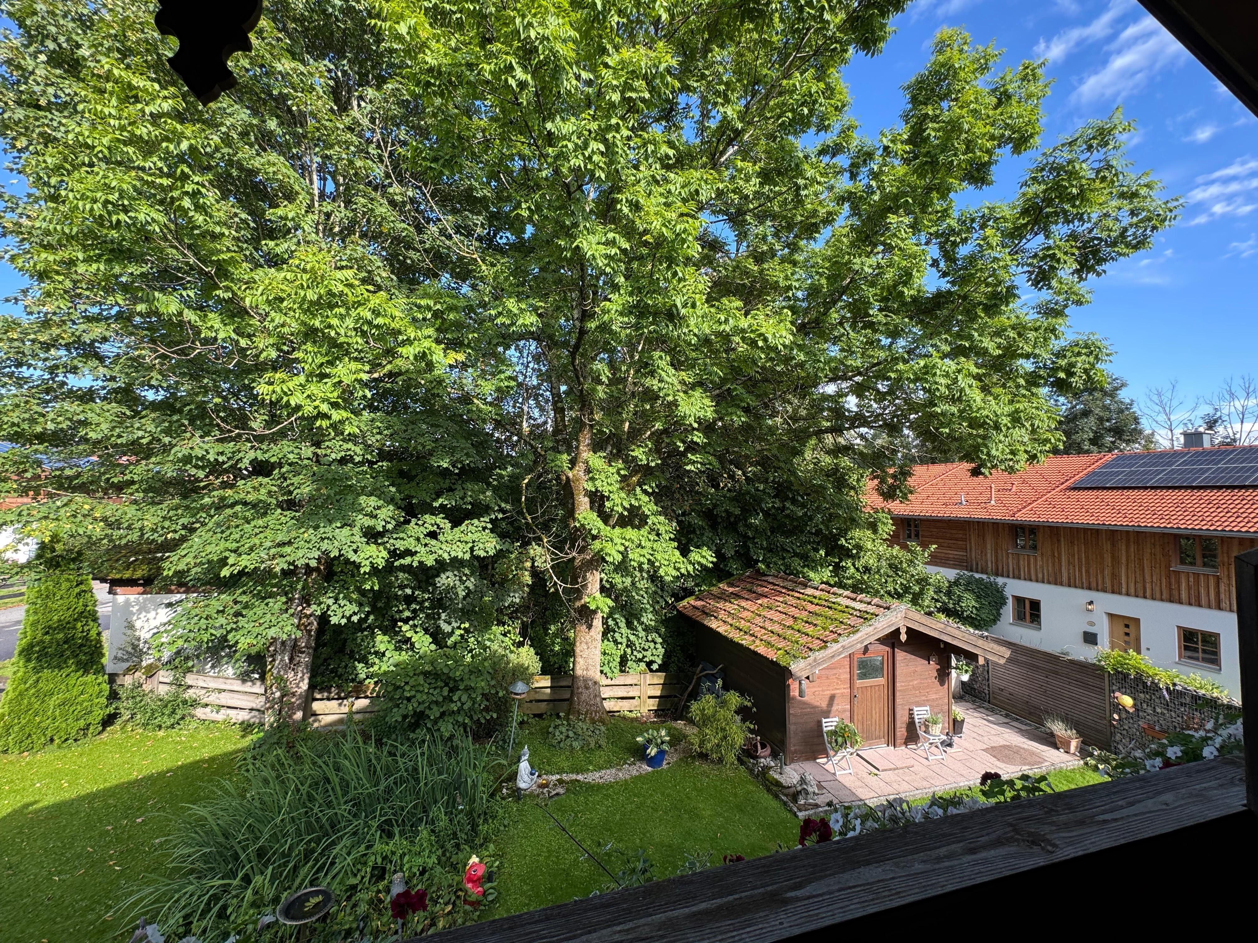 Blick vom Balkon