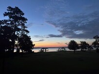 Early morning just as the sun was peaking over the horizon.