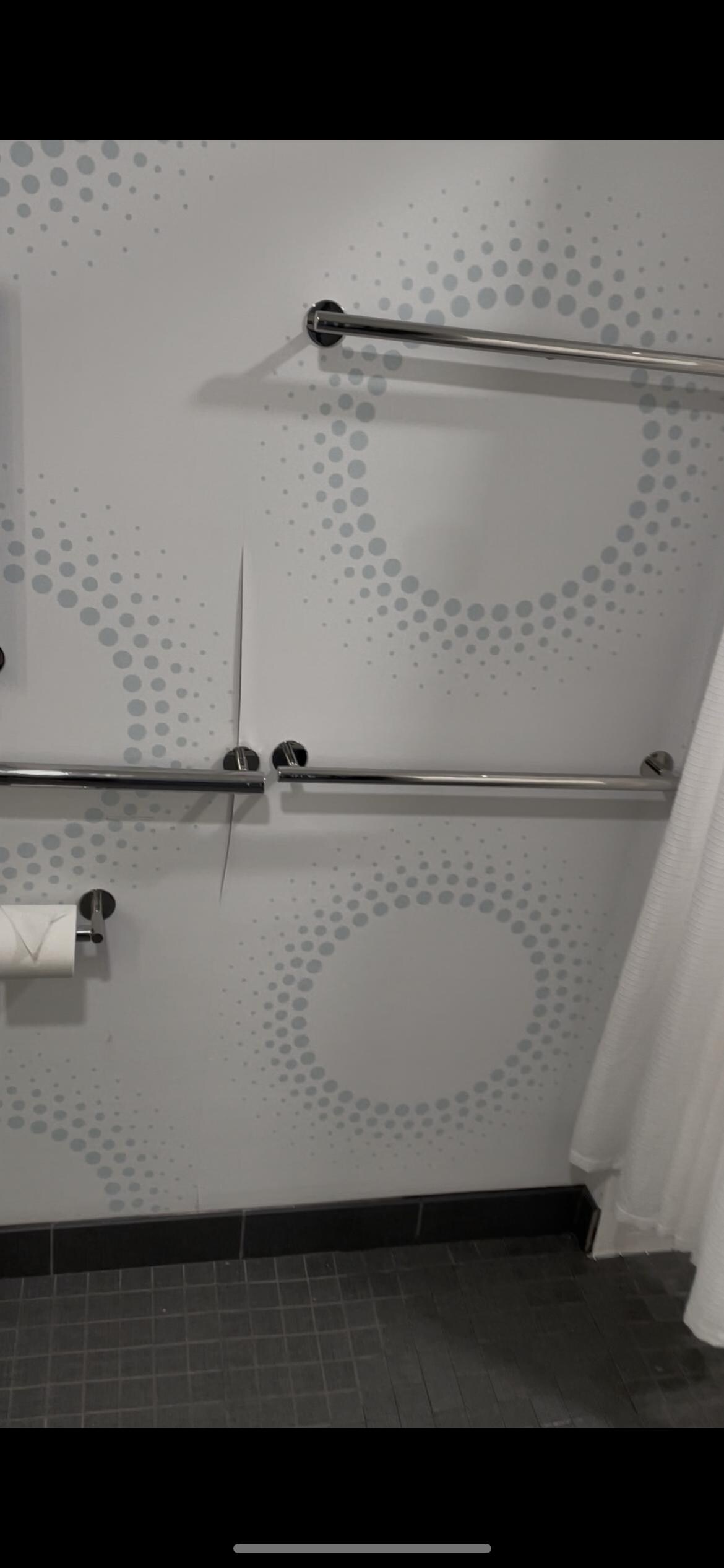 We had three different rooms in two separate stays and they all had towel bars falling off.