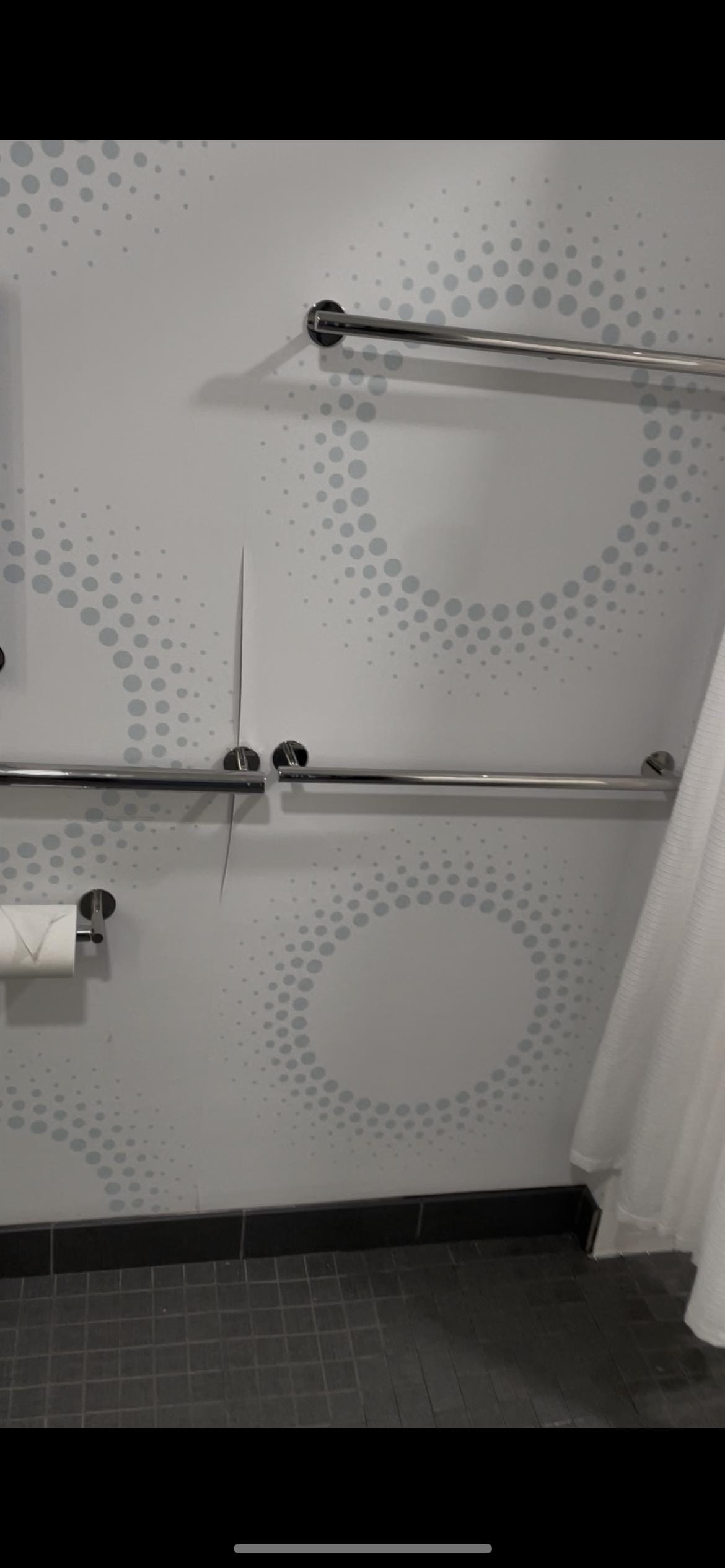 We had three different rooms in two separate stays and they all had towel bars falling off.