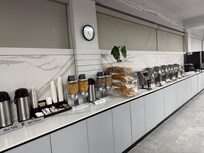 Breakfast buffet.