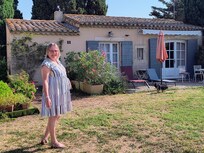 The house and terras.