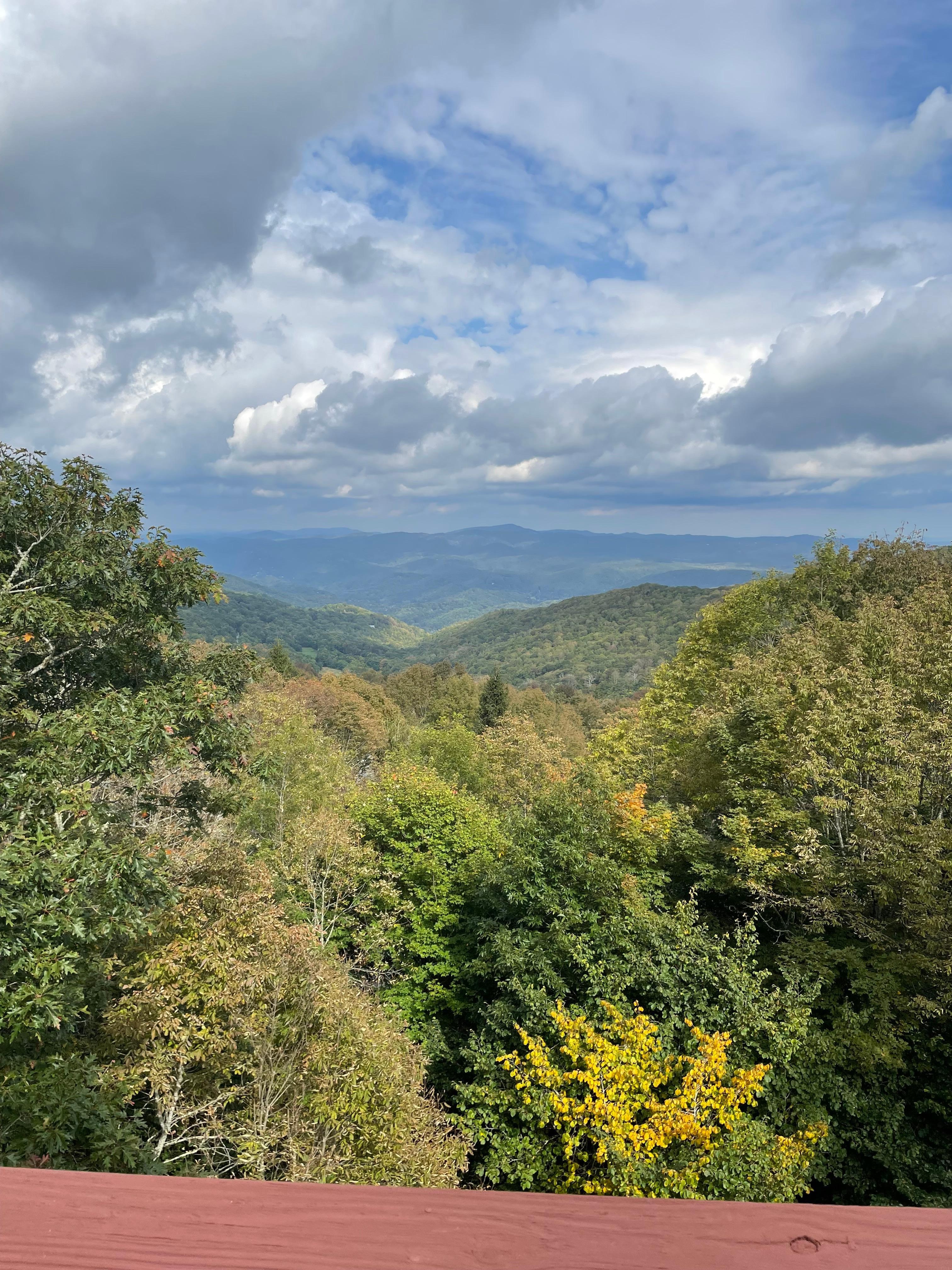 Great view! Taken from deck