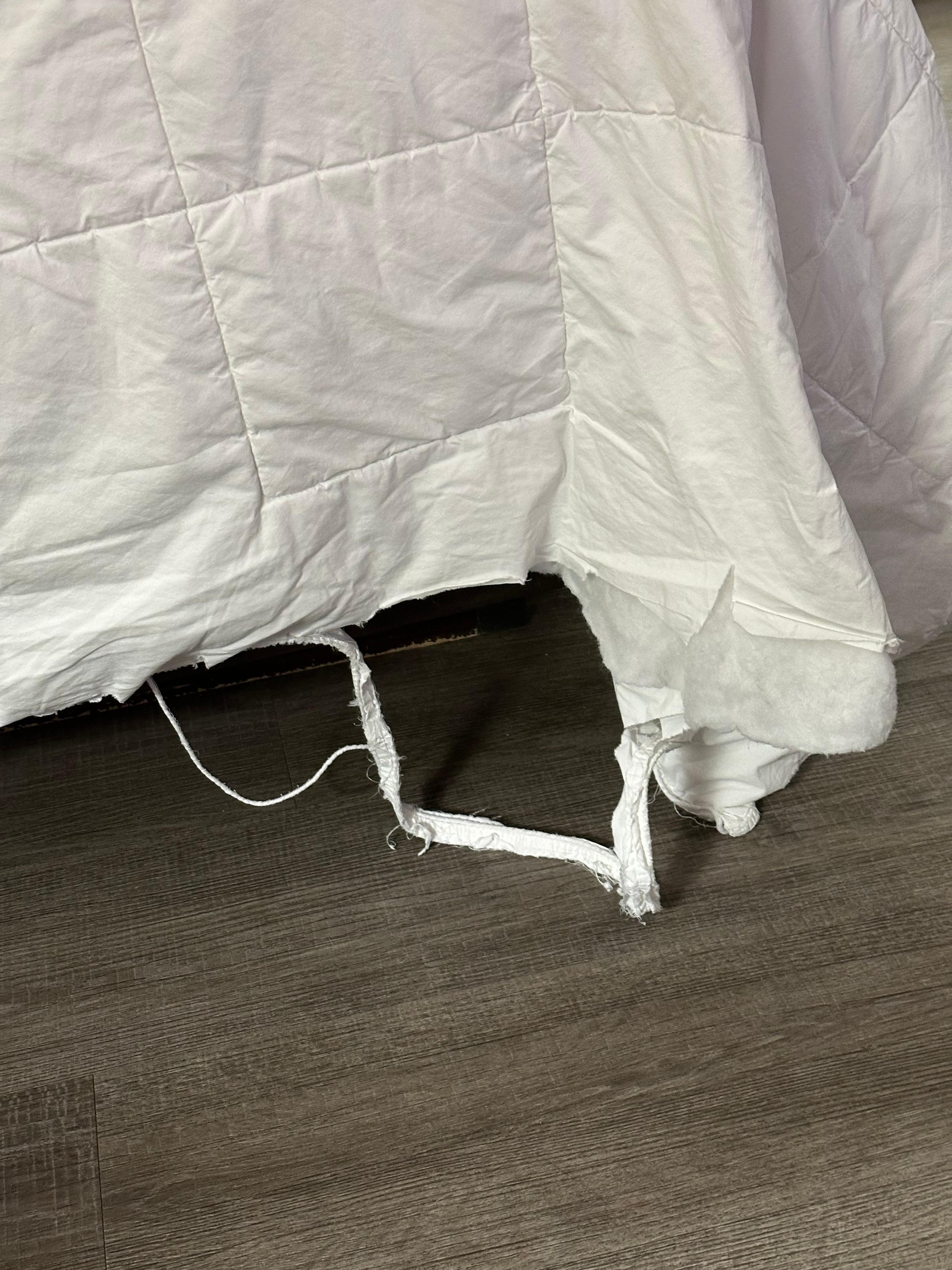 Torn comforter