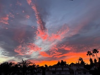 Sunset from the balcony.