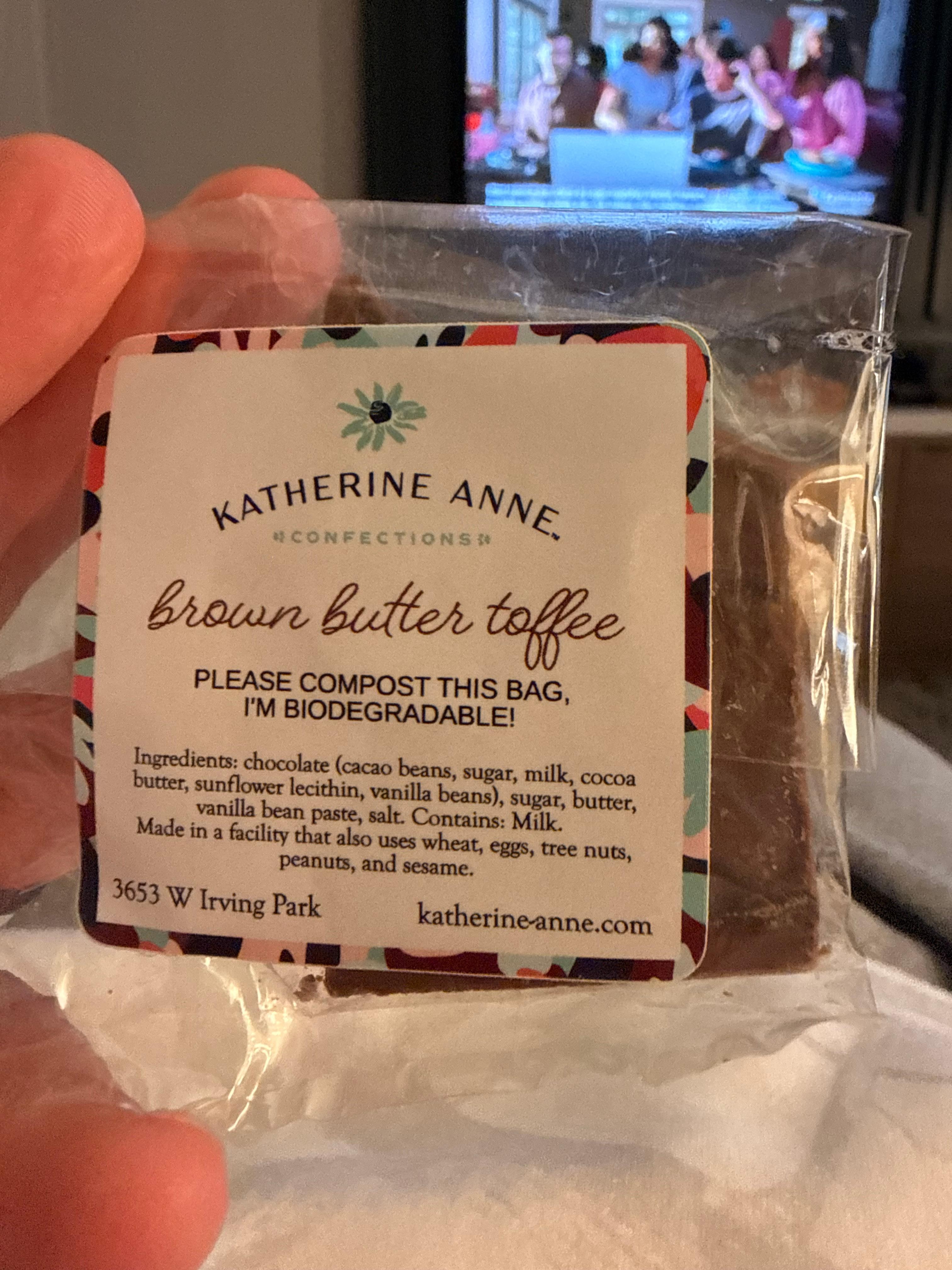 These toffee bars they give you are the best! 