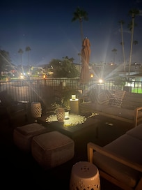 Evening on the patio.