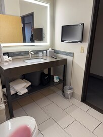 TV in the bathroom!