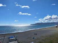 Blick vom Strand