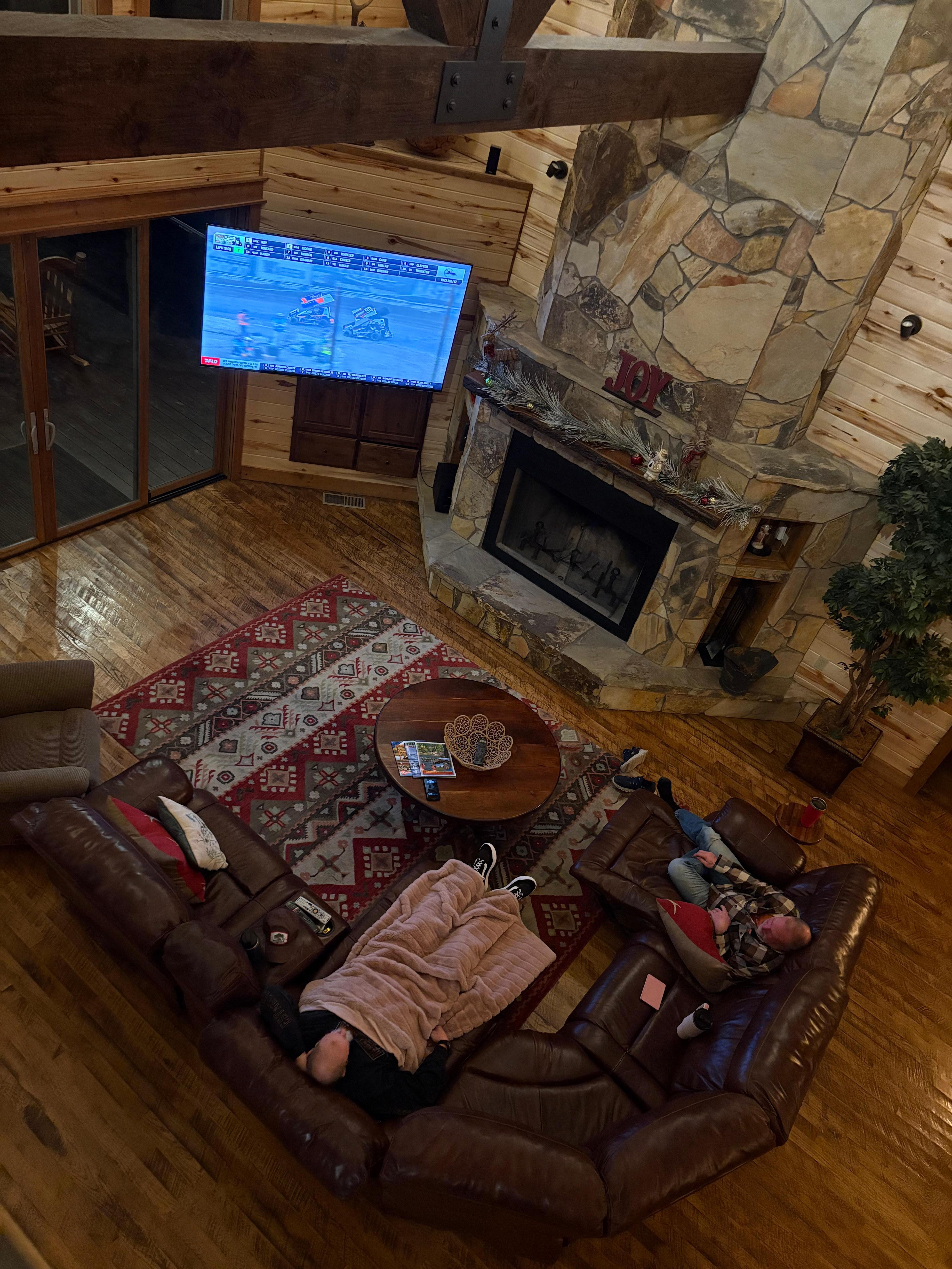 Living room view from upstairs 