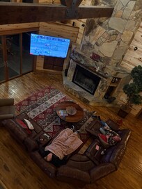 Living room view from upstairs