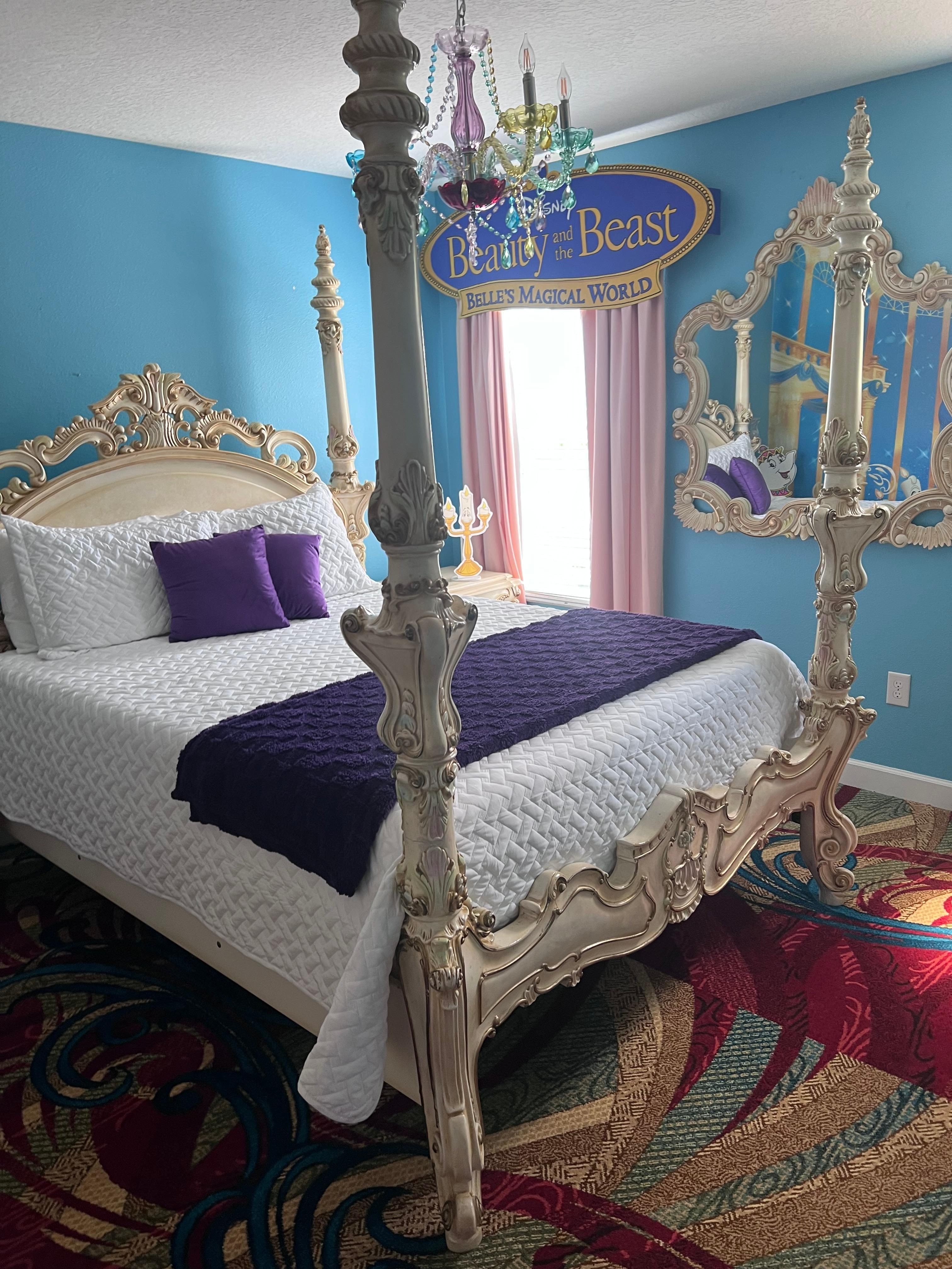 Beauty & the Beast themed bedroom upstairs 