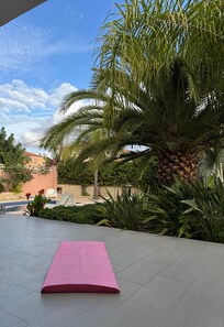 My yoga spot for the morning!