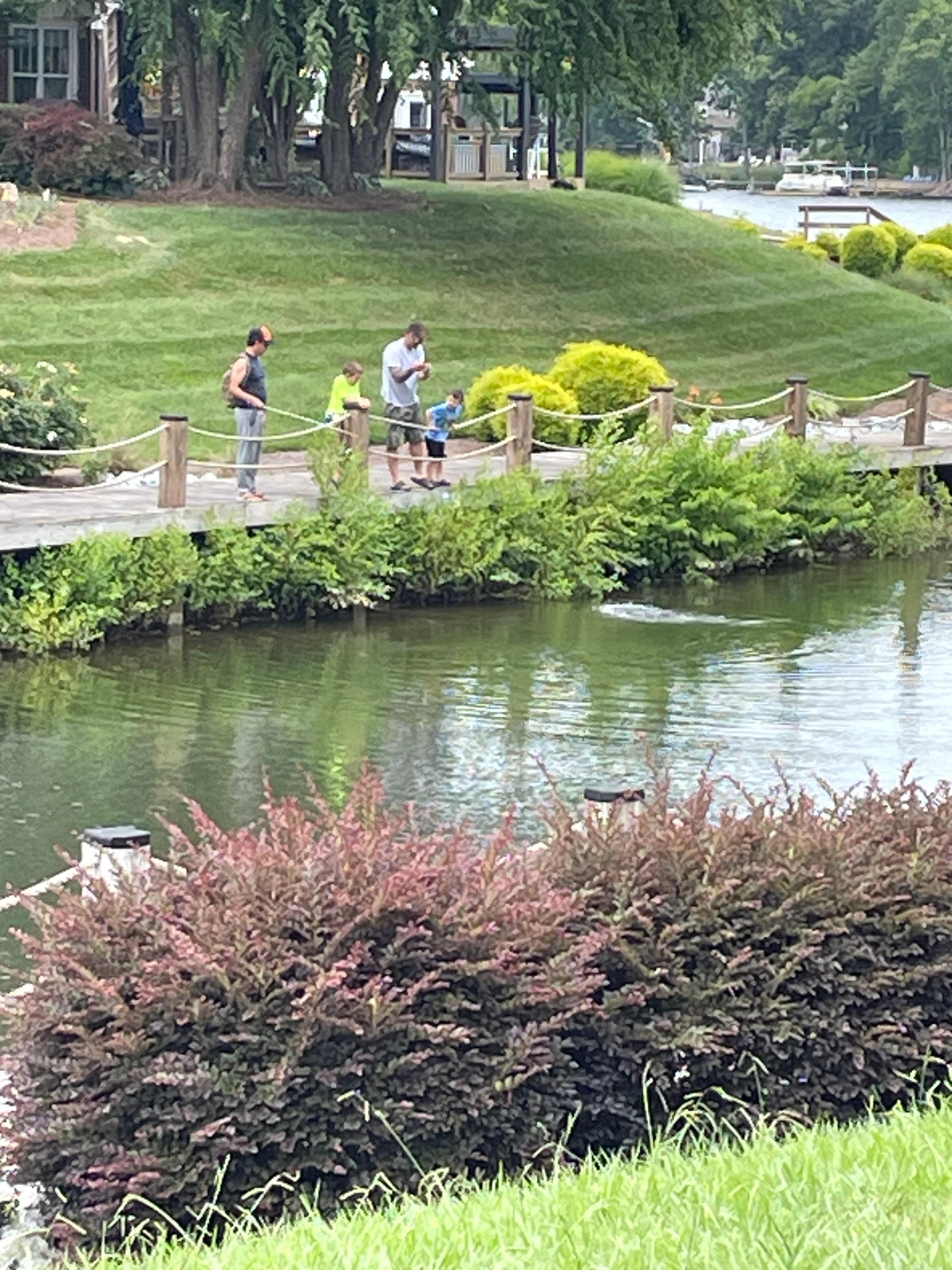 Directly outside condo. 