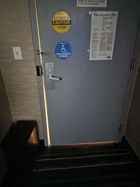 Gap around the door letting in noise and light