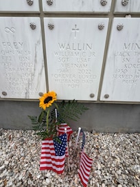 Convenient to the National Cemetary where my Dad is buried.