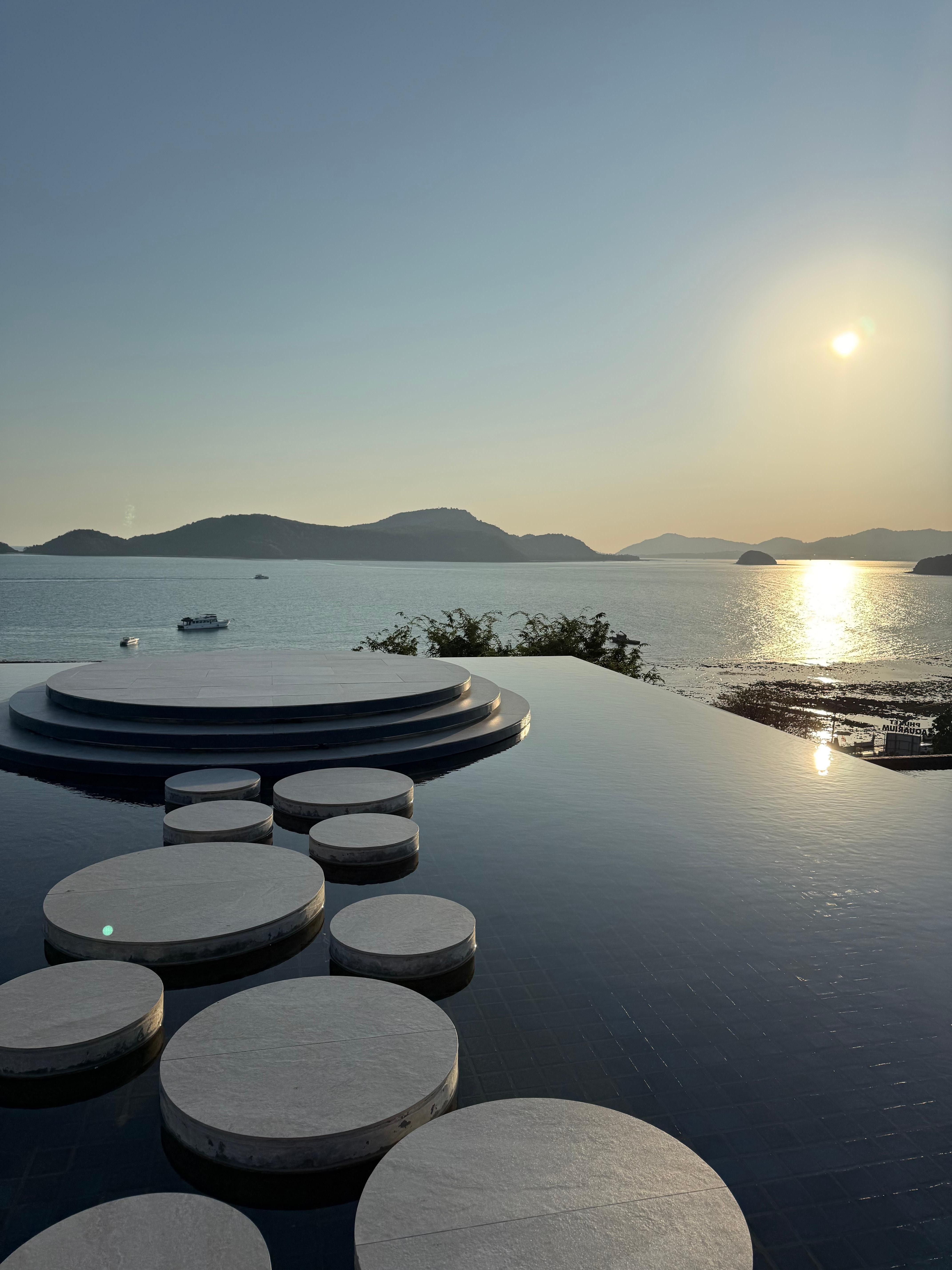 2nd floor by the rooftop bar. Great view to take photos/video