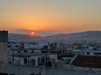 Sonnenuntergang von der Dachterrasse