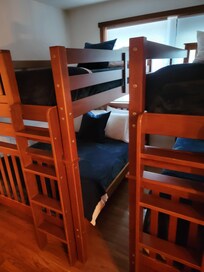 One of two top floor bunk bed rooms. Each has bathroom.